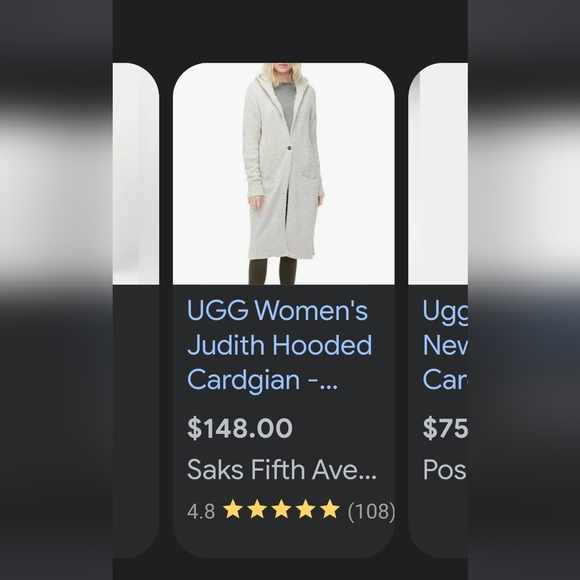 Ugg Women's XS/S Judith Hooded Sweater Cardigan Plum Purple Color , Great Cond - Picture 10 of 10